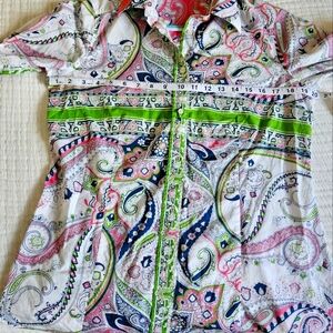 Colorful Paisley Women Shirt